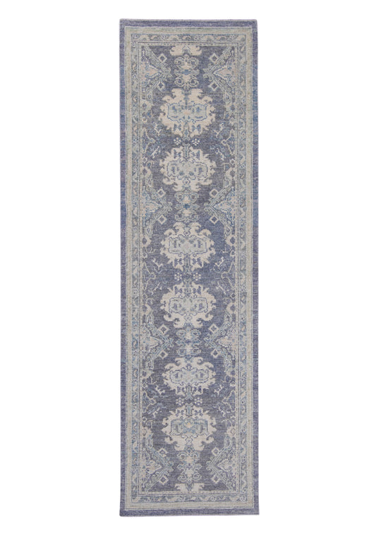 Turkish Oushak Runner Rug 2'10" x 9'11" #16292