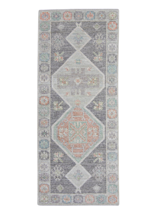 Turkish Oushak Rug 2'10" x 6'8" #16256