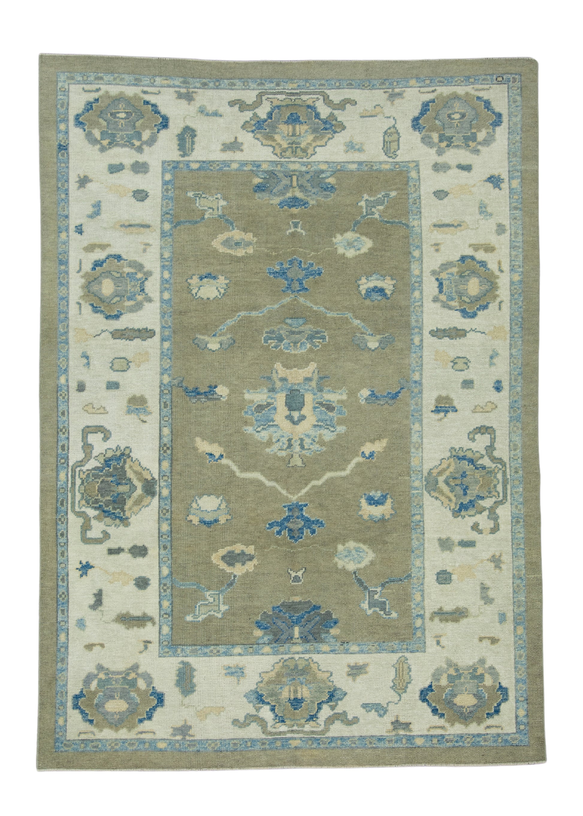 Turkish Oushak Rug 6'2" x 8'7" #17038