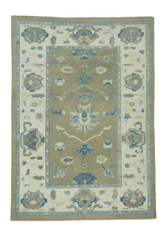 Turkish Oushak Rug 6'2" x 8'7" #17038