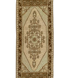 Turkish Mini Rug Oriental Hand Knotted Vintage Rug 1'7" x 3'8" #21064