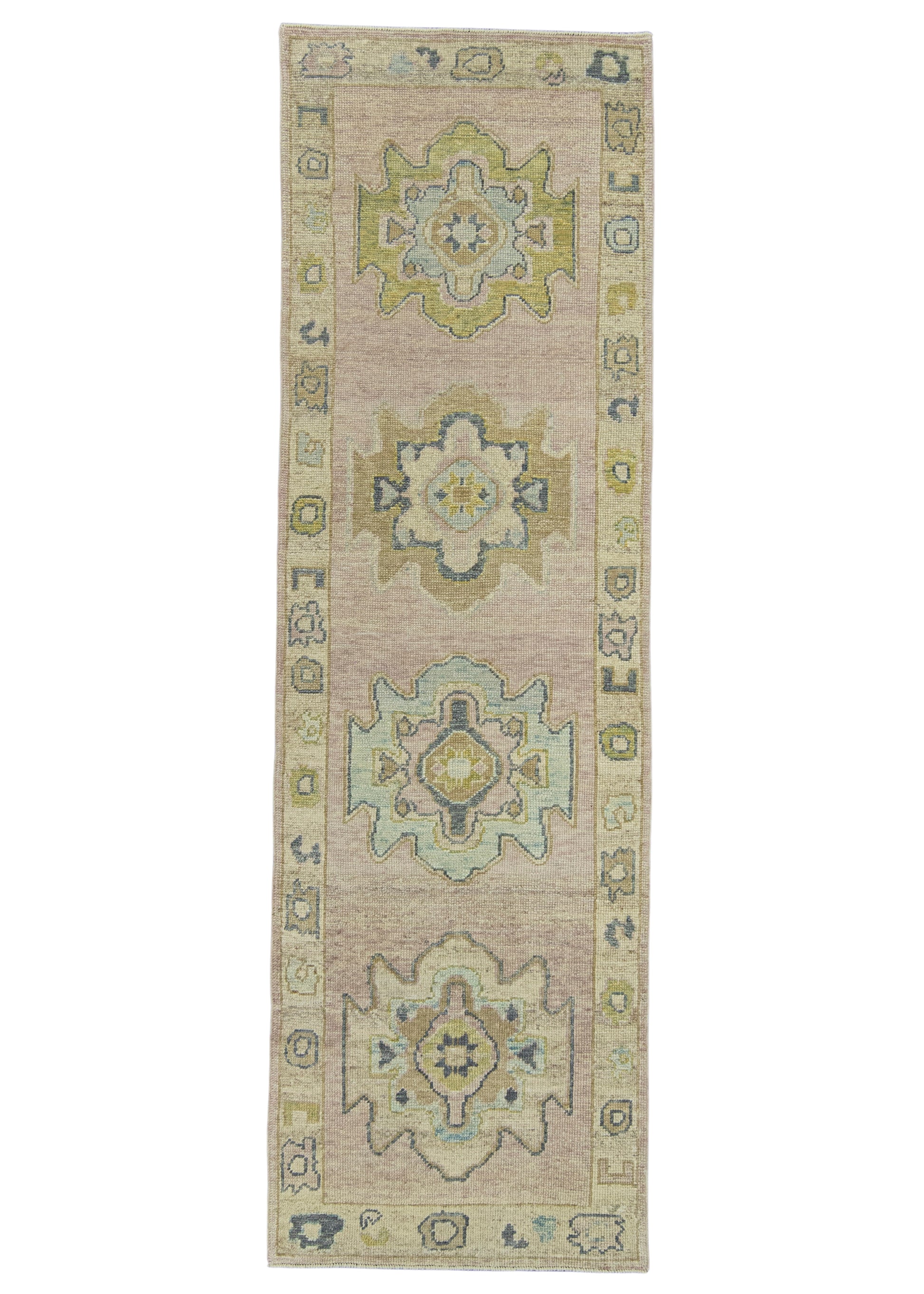 Turkish Oushak Runner Rug 3'2" x 10'3" #23657