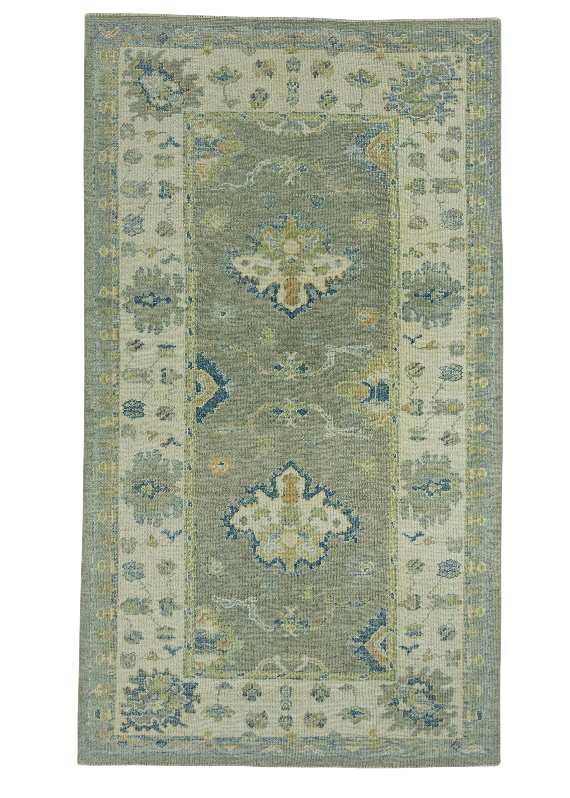 Turkish Oushak Rug 5'3" x 9'4" #18020