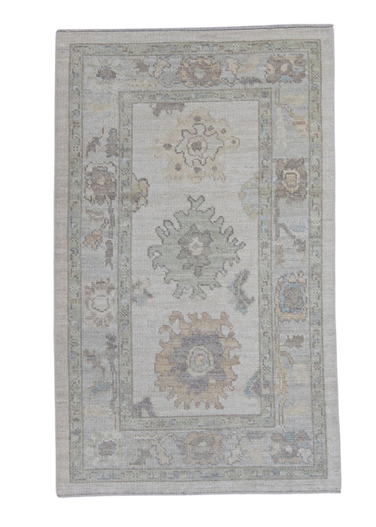 Turkish Oushak Rug 3'2" x 5'2" #16355