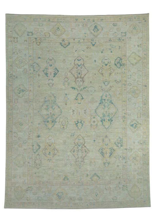 Turkish Oushak Rug 8'9" x 11'8" #18539
