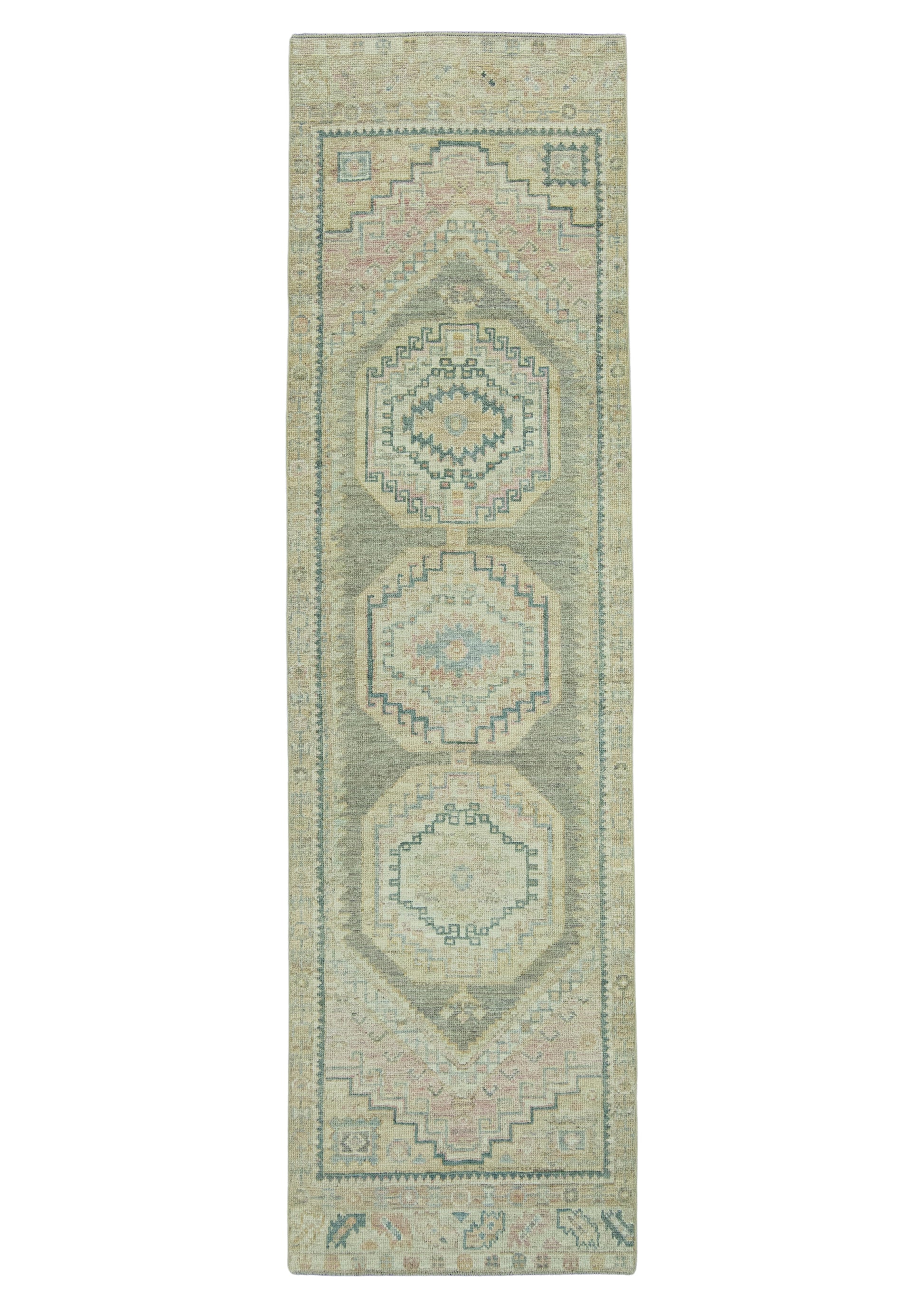 Turkish Oushak Rug 2'11" x 10'3" #19249