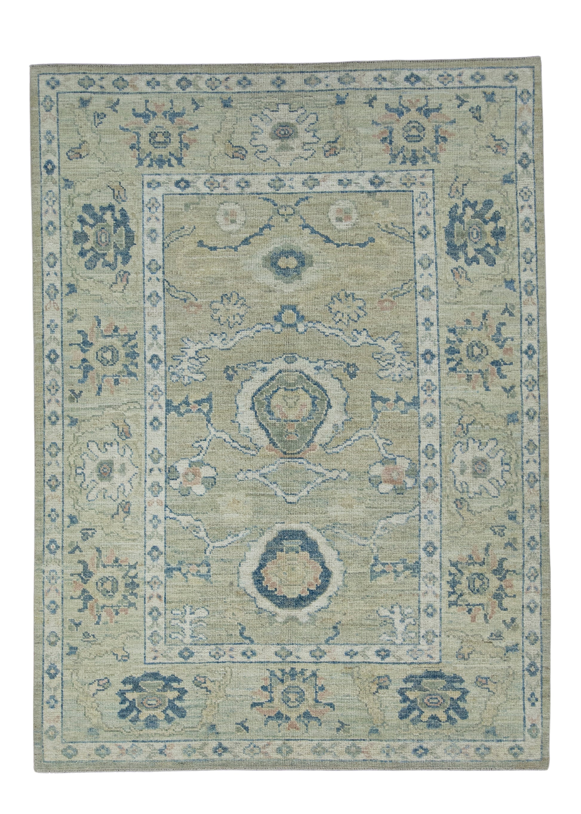 Turkish Oushak Rug 5'1" x 7' #17869