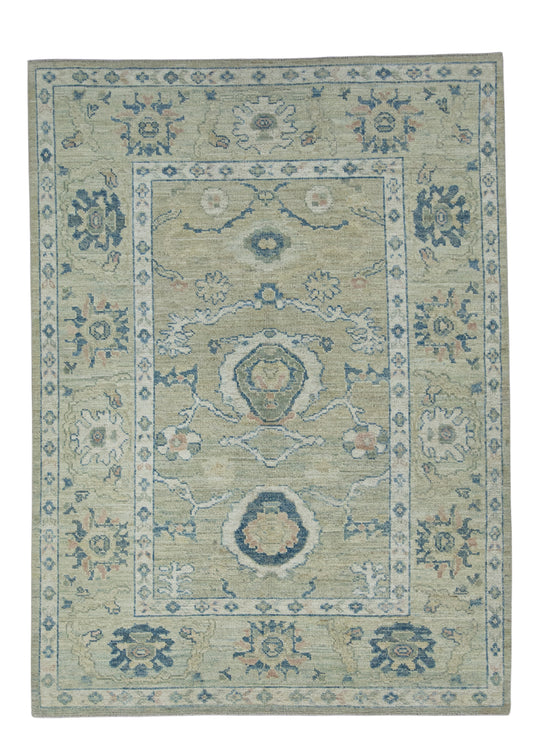 Turkish Oushak Rug 5'1" x 7' #17869