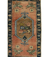 Turkish Mini Rug Oriental Hand Knotted Vintage Rug 1'6" x 2'8" #21241