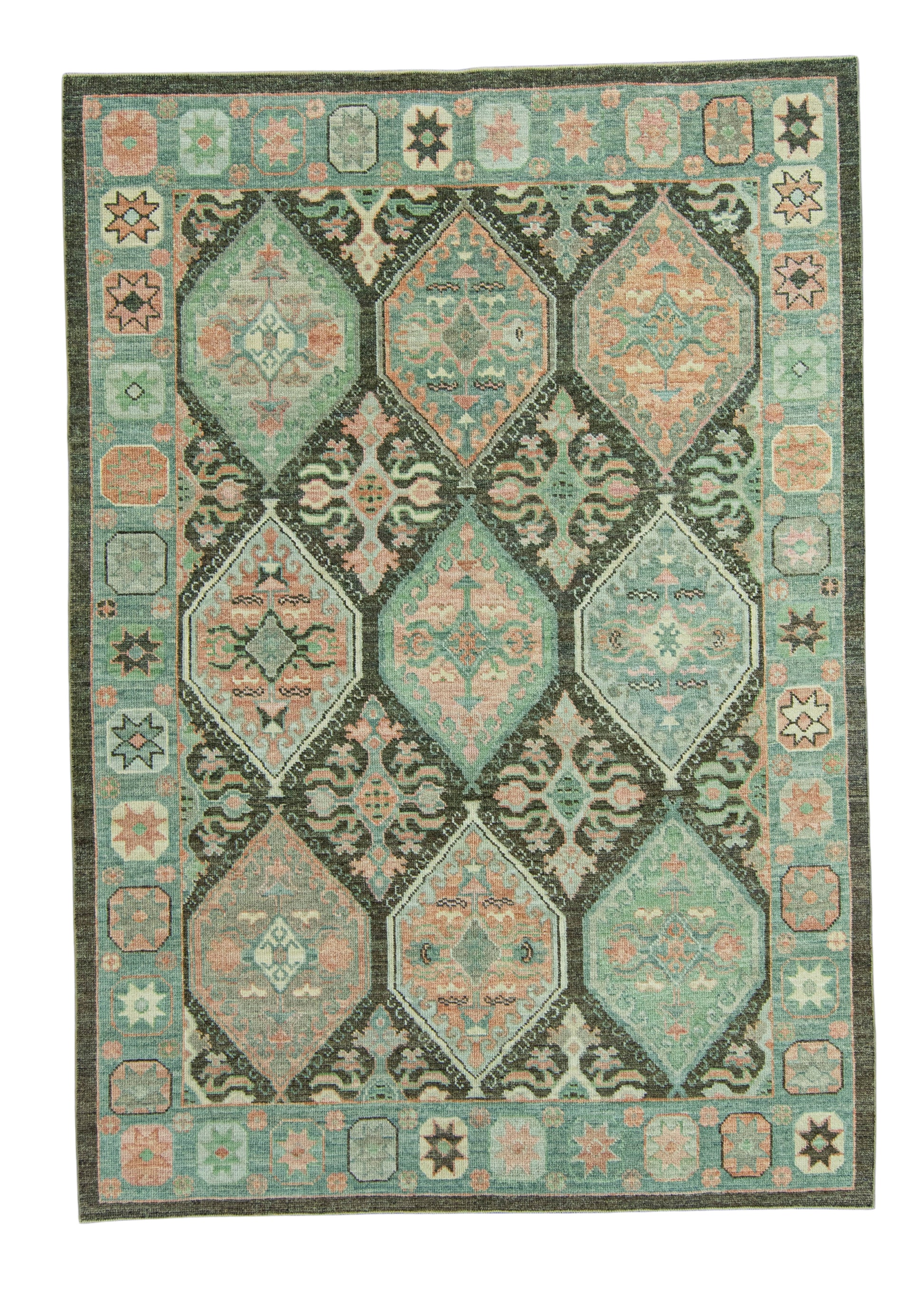 Turkish Oushak Rug 6'2" x 8'10" #20054
