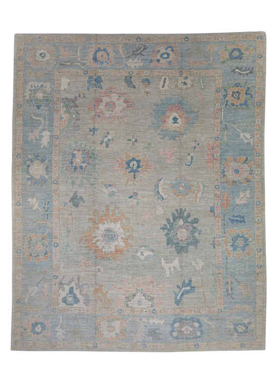 Turkish Oushak Rug 12'4" x 15'4" #16490