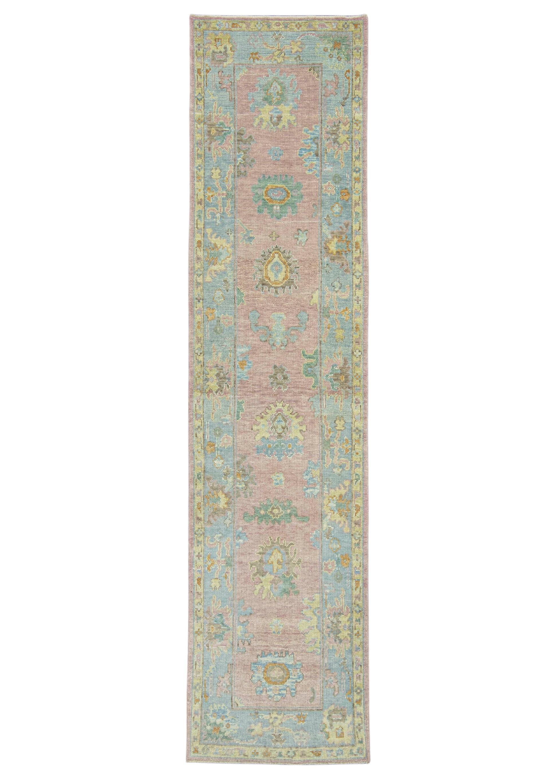 Turkish Oushak Runner Rug 2'11" x 12'2" #23660