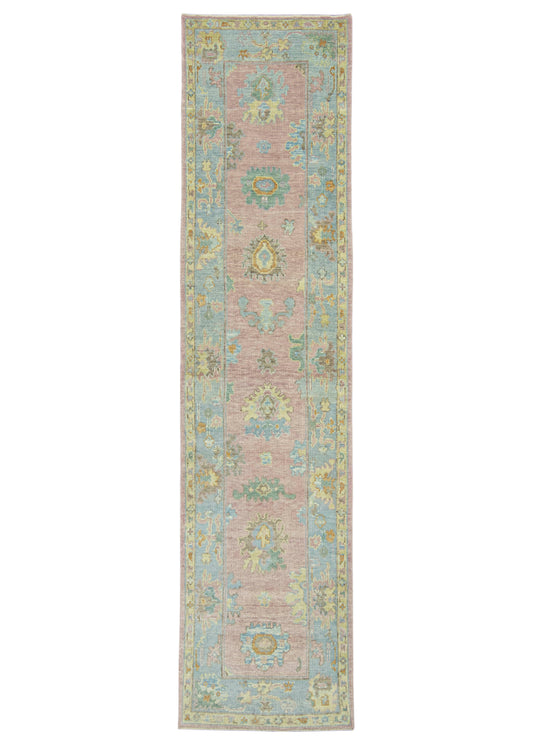 Turkish Oushak Runner Rug 2'11" x 12'2" #23660