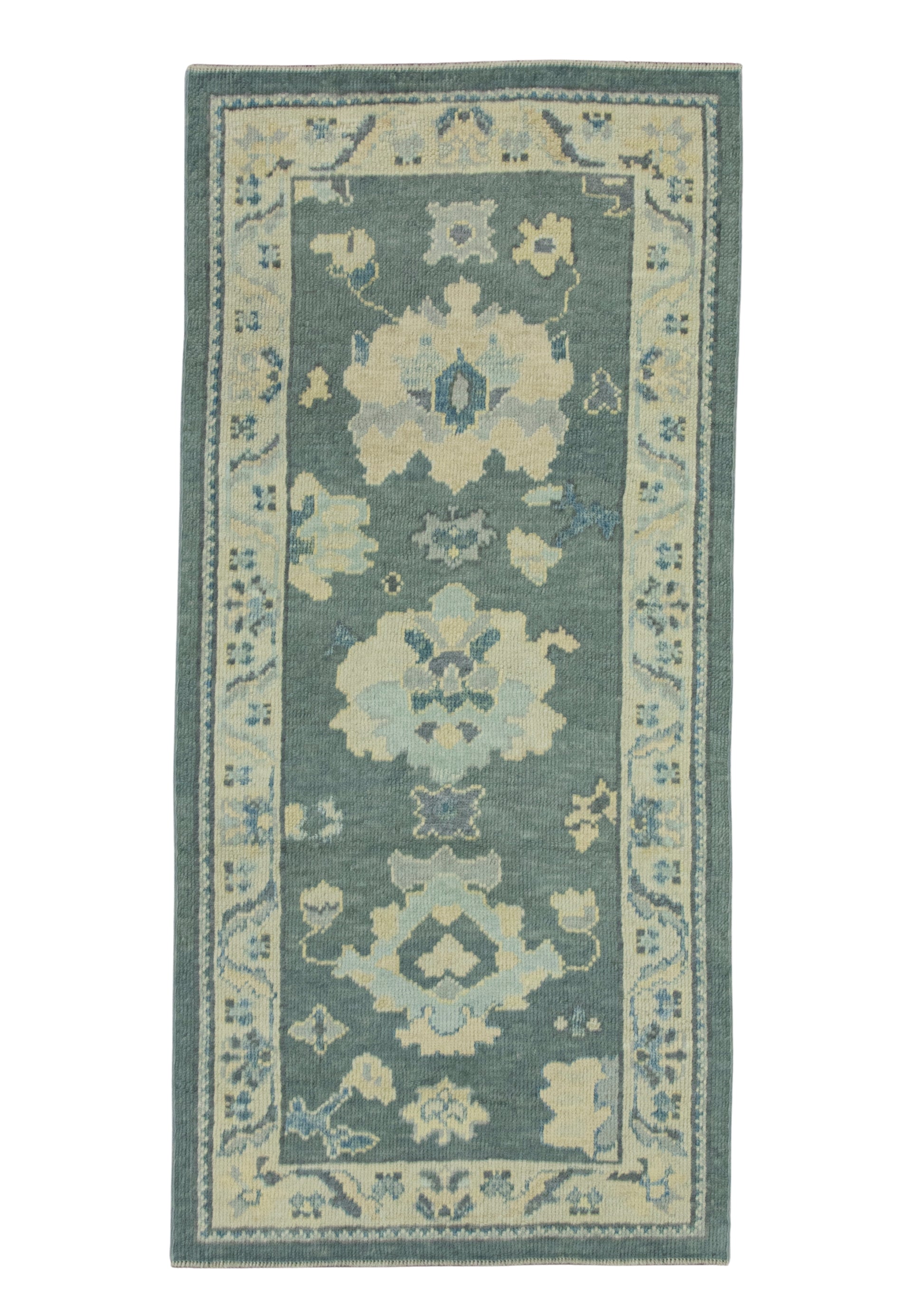 Turkish Oushak Rug 2'10"x 6'2" #19174