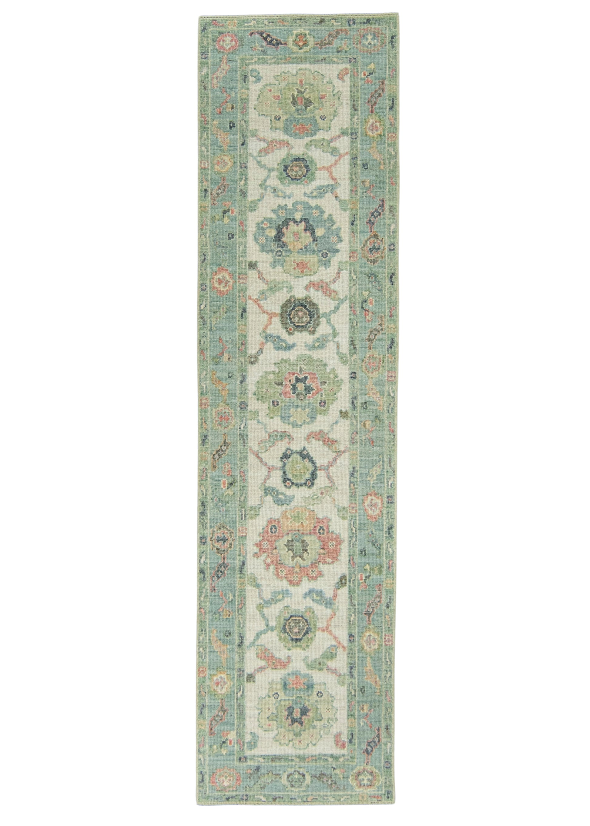 Turkish Oushak Rug 2'8" x 10'4" #20259