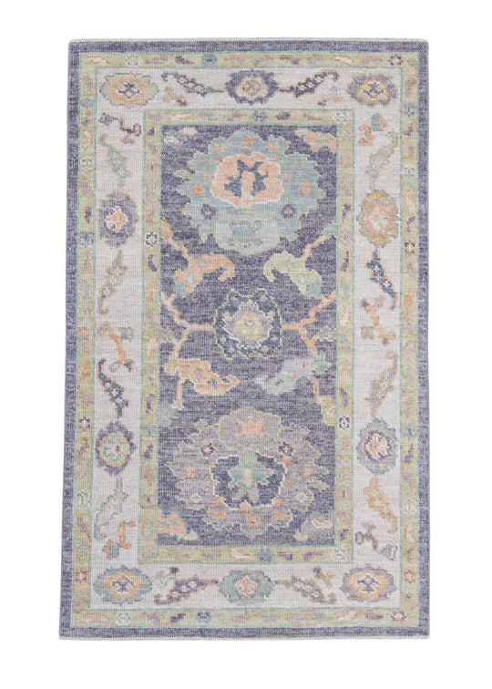Turkish Oushak Rug 3'2" x 5'1" #16501