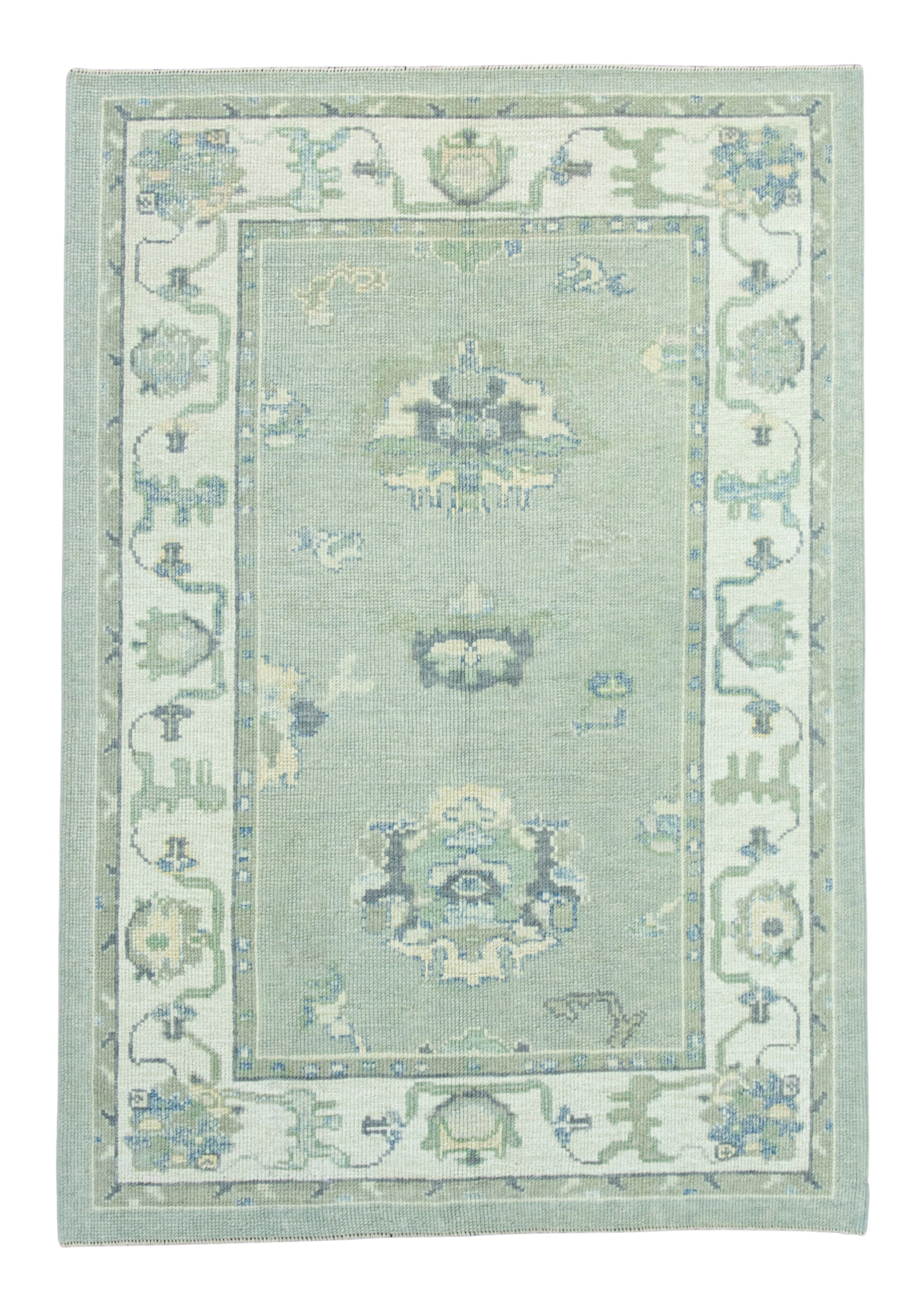 Turkish Oushak Rug 4'3" x 6'1" #19166