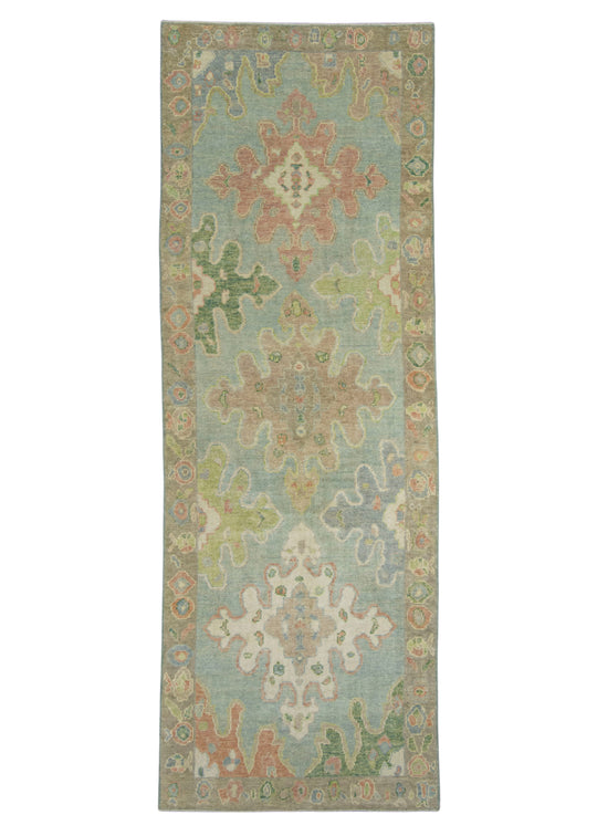 Turkish Oushak Rug 3'11" x 11'2" #18022