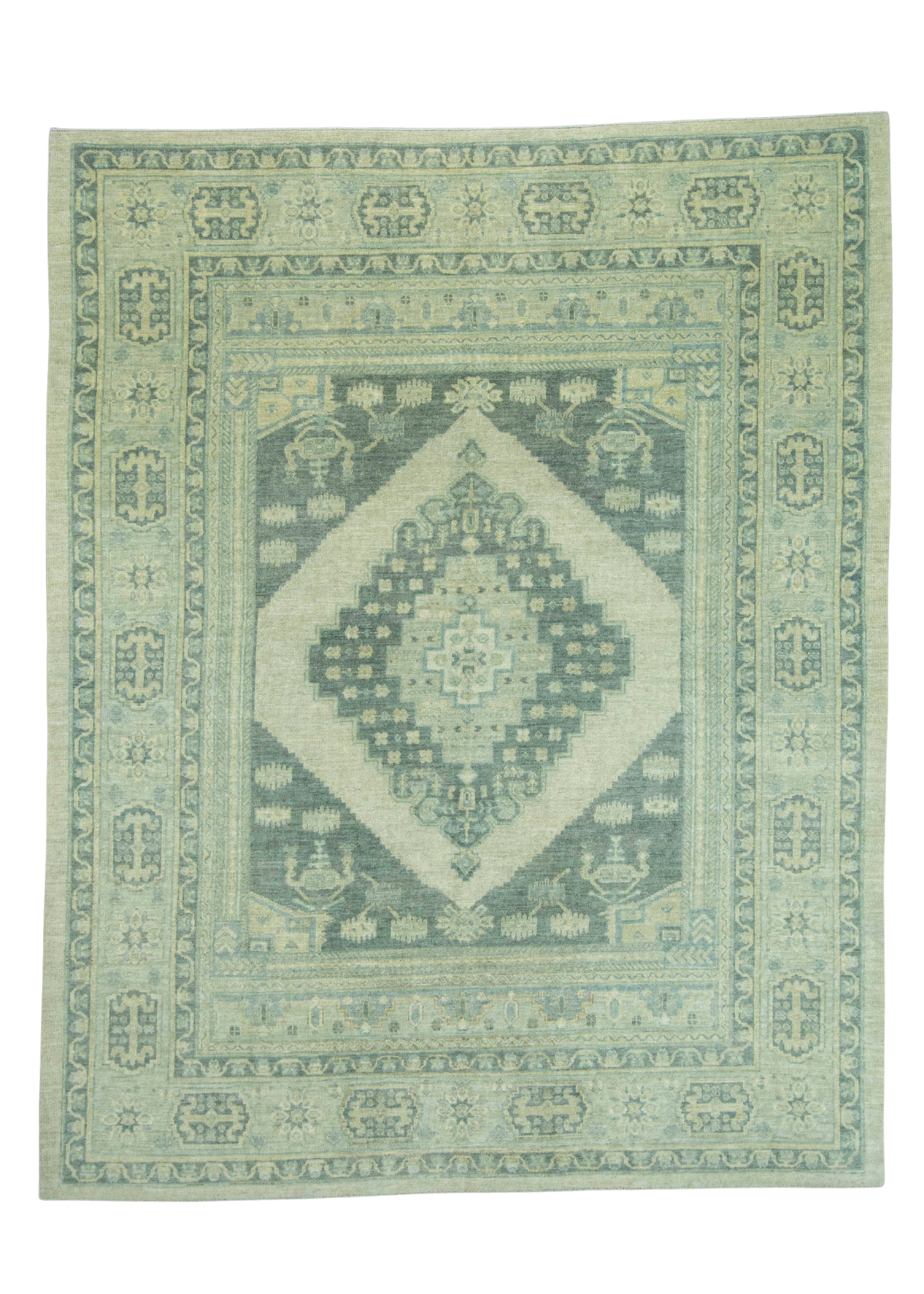 Turkish Oushak Antique Look Rug 8'7" x 10'10" #20048