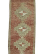 Turkish Mini Rug Oriental Hand Knotted Vintage Rug 1'6" x 3'6" #16507