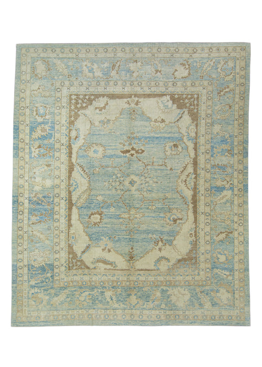 Turkish Antique Look Oushak Rug 12'8" x 15'2" #17999