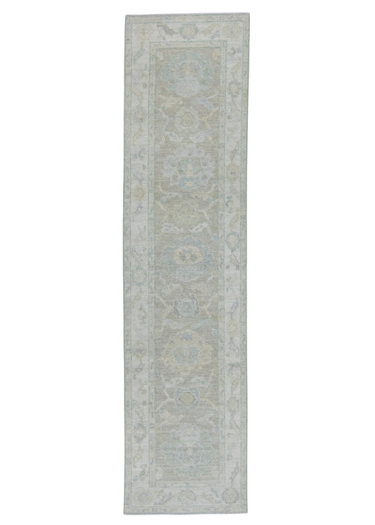 Turkish Oushak Rug 2'6" x 10'1" #19435