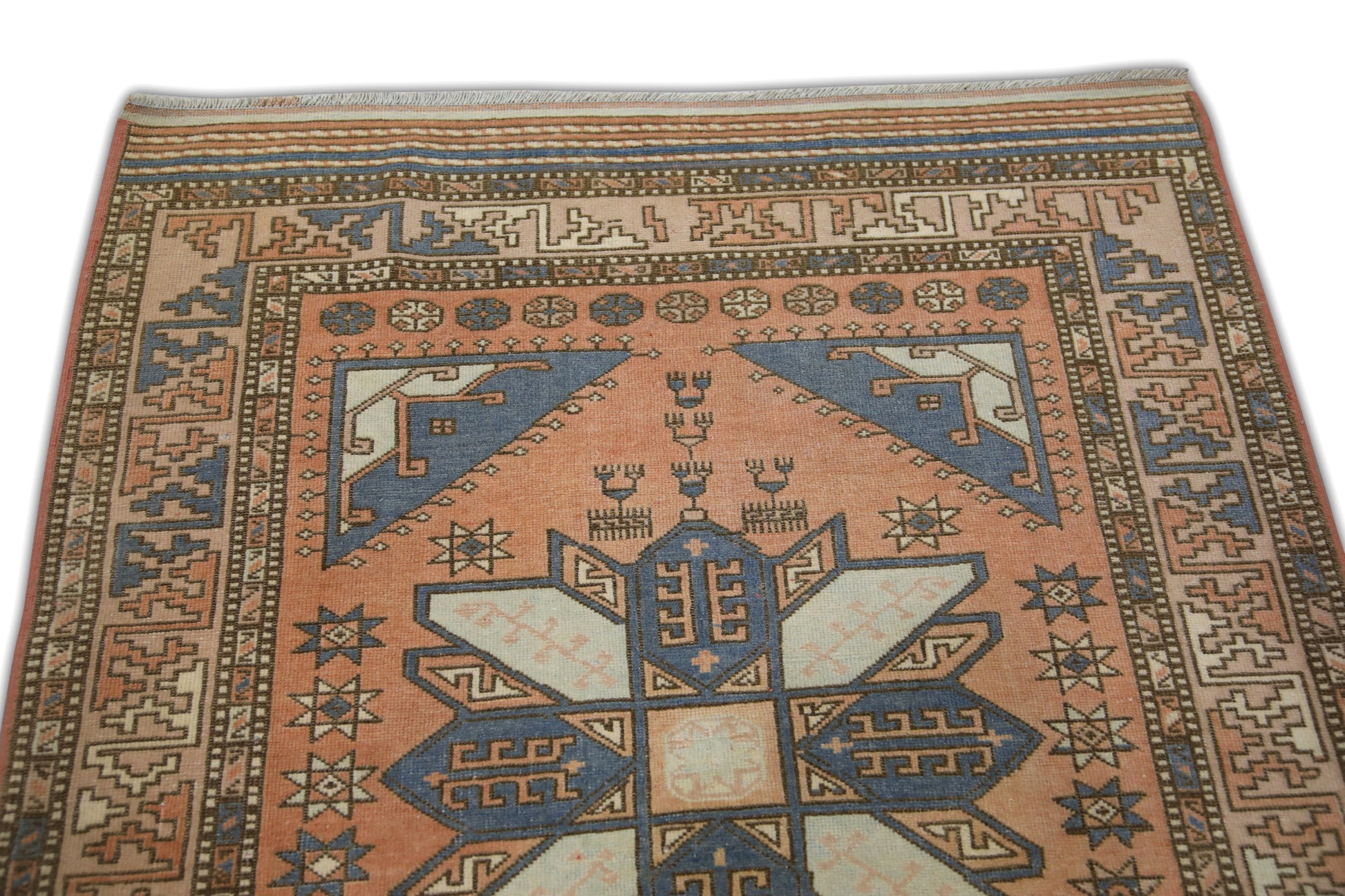 Turkish Vintage Anatolian Rug  3'5" x 4'2" #5012