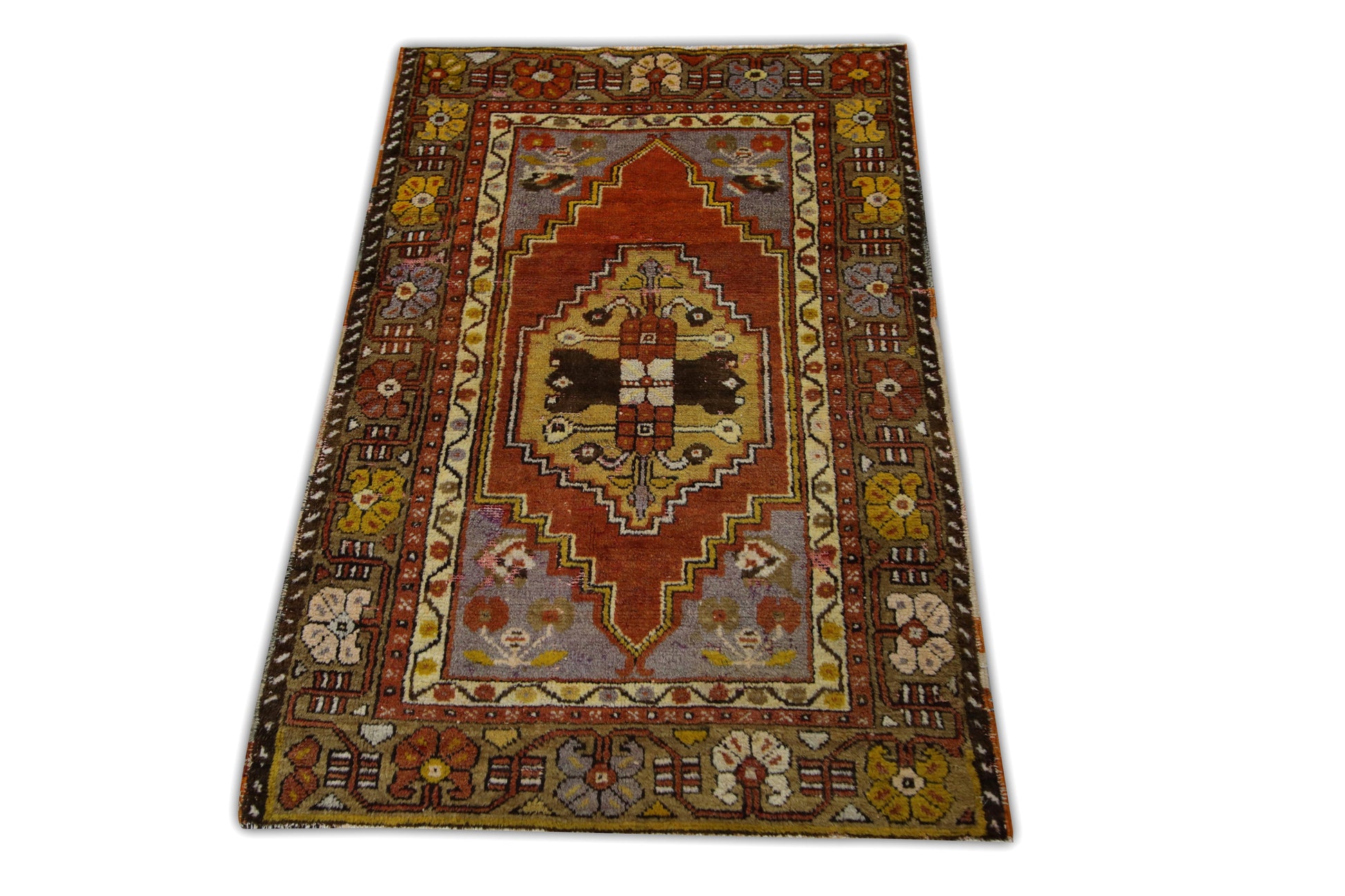 Turkish Vintage Anatolian Rug  2'10" x 4'2" #287