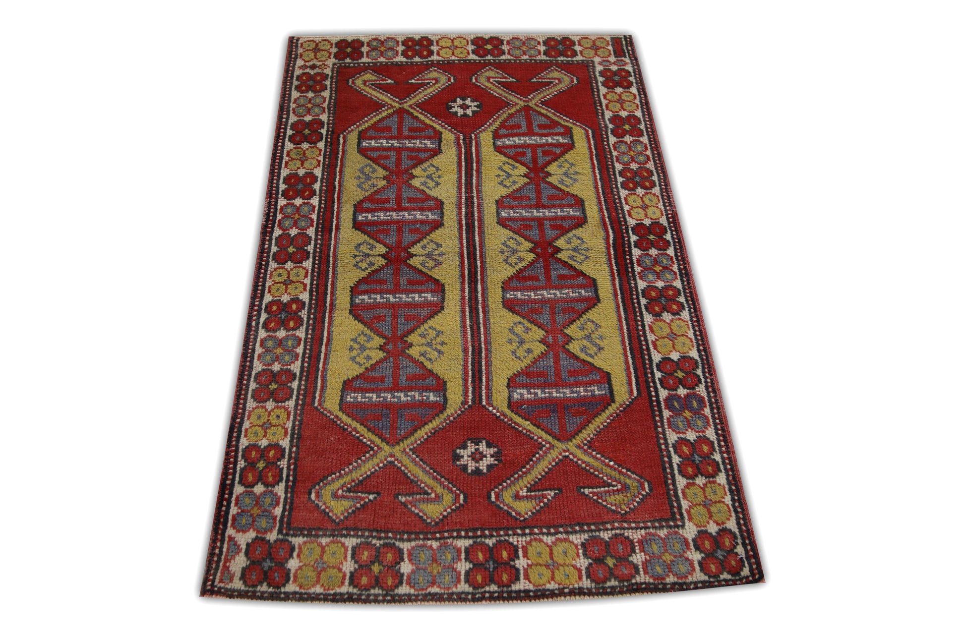 Turkish Vintage Anatolian Rug  2'7" x 4'3" #293