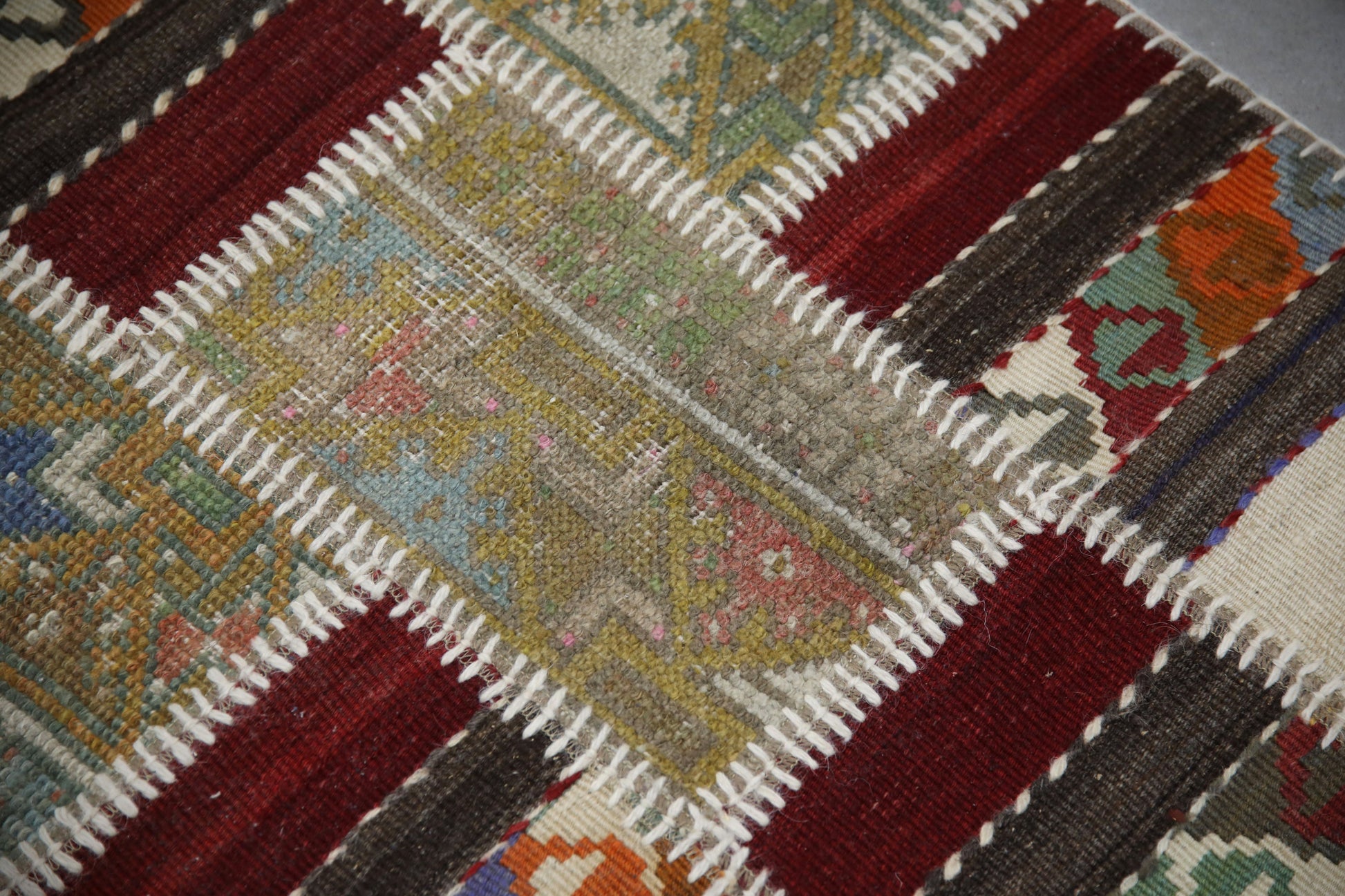 Turkish Vintage Anatolian Rug  1'11" x 5'11" #448