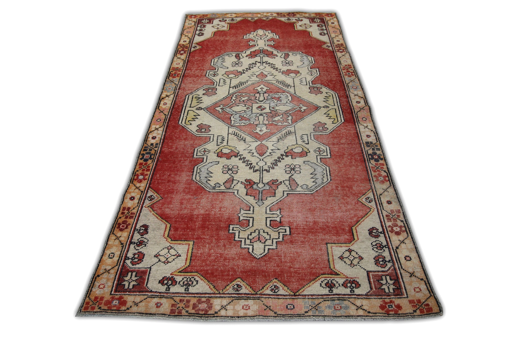 Turkish Vintage Anatolian Rug  4' x 8' #441