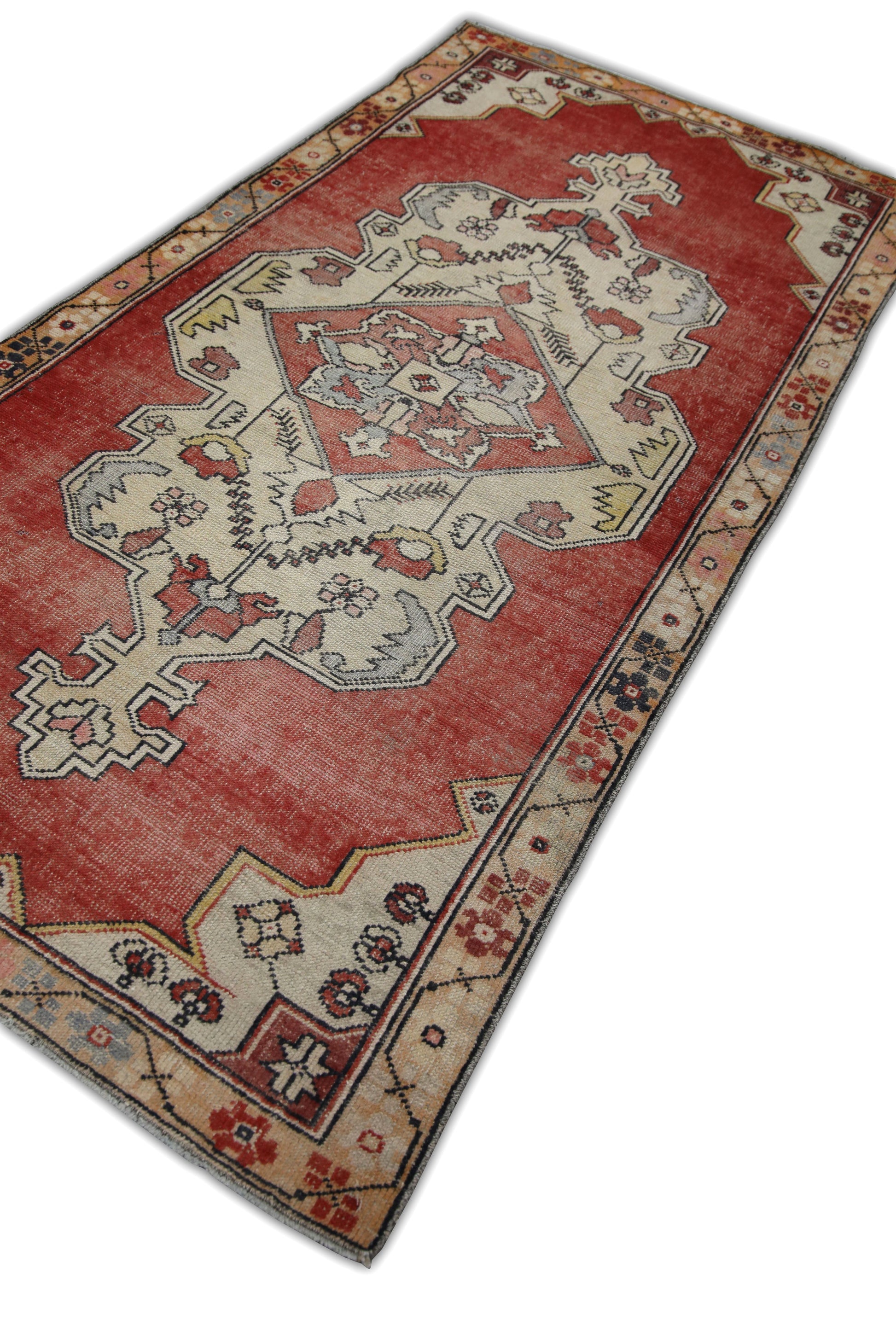 Turkish Vintage Anatolian Rug  4' x 8' #441