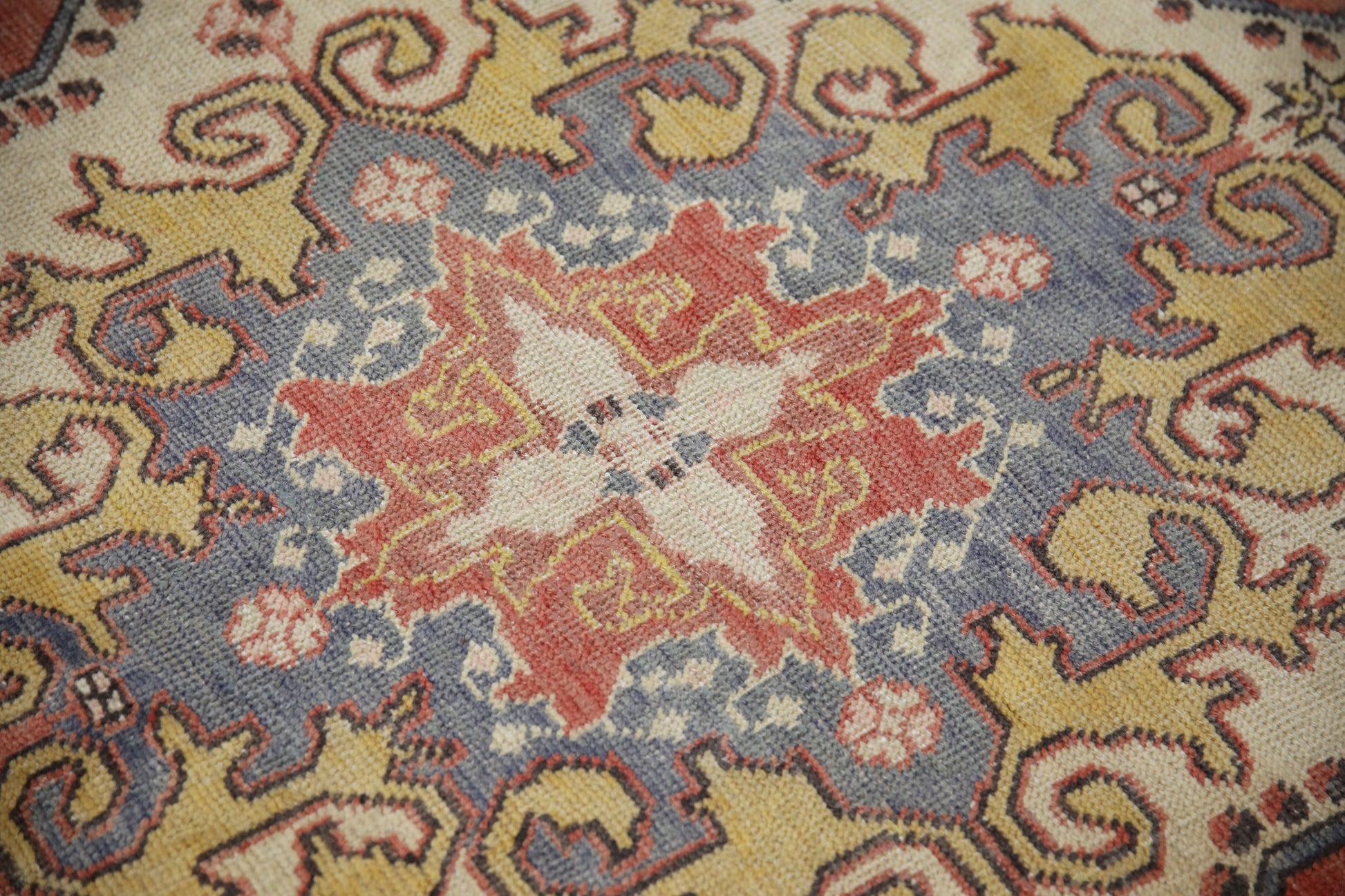 Turkish Vintage Anatolian Rug  4'7" x 7'4" #445