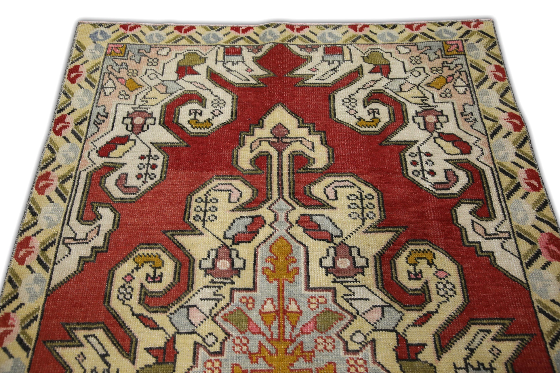 Turkish Vintage Anatolian Rug  4'3" x 7'6" #454