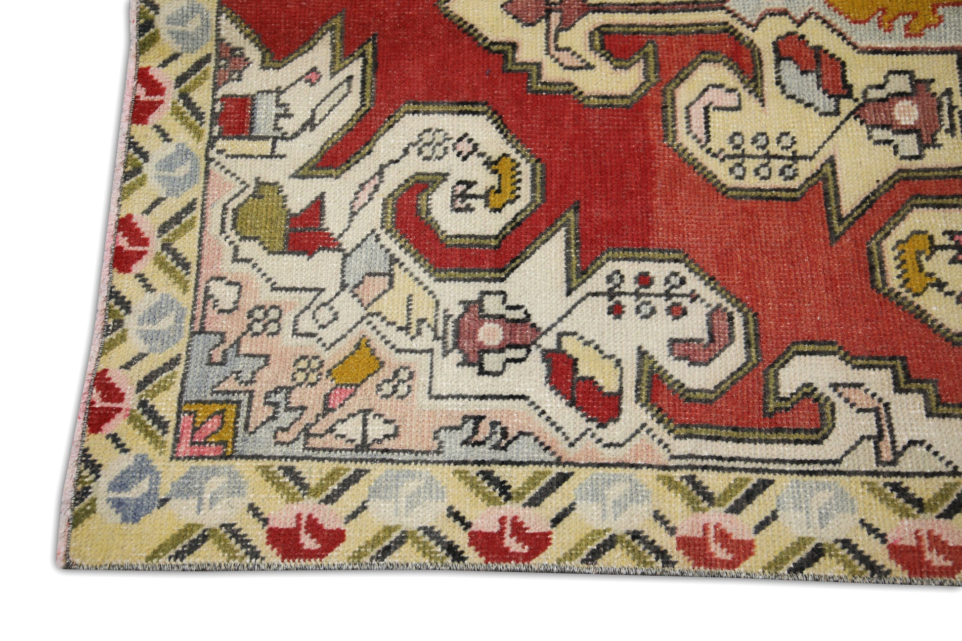 Turkish Vintage Anatolian Rug  4'3" x 7'6" #454