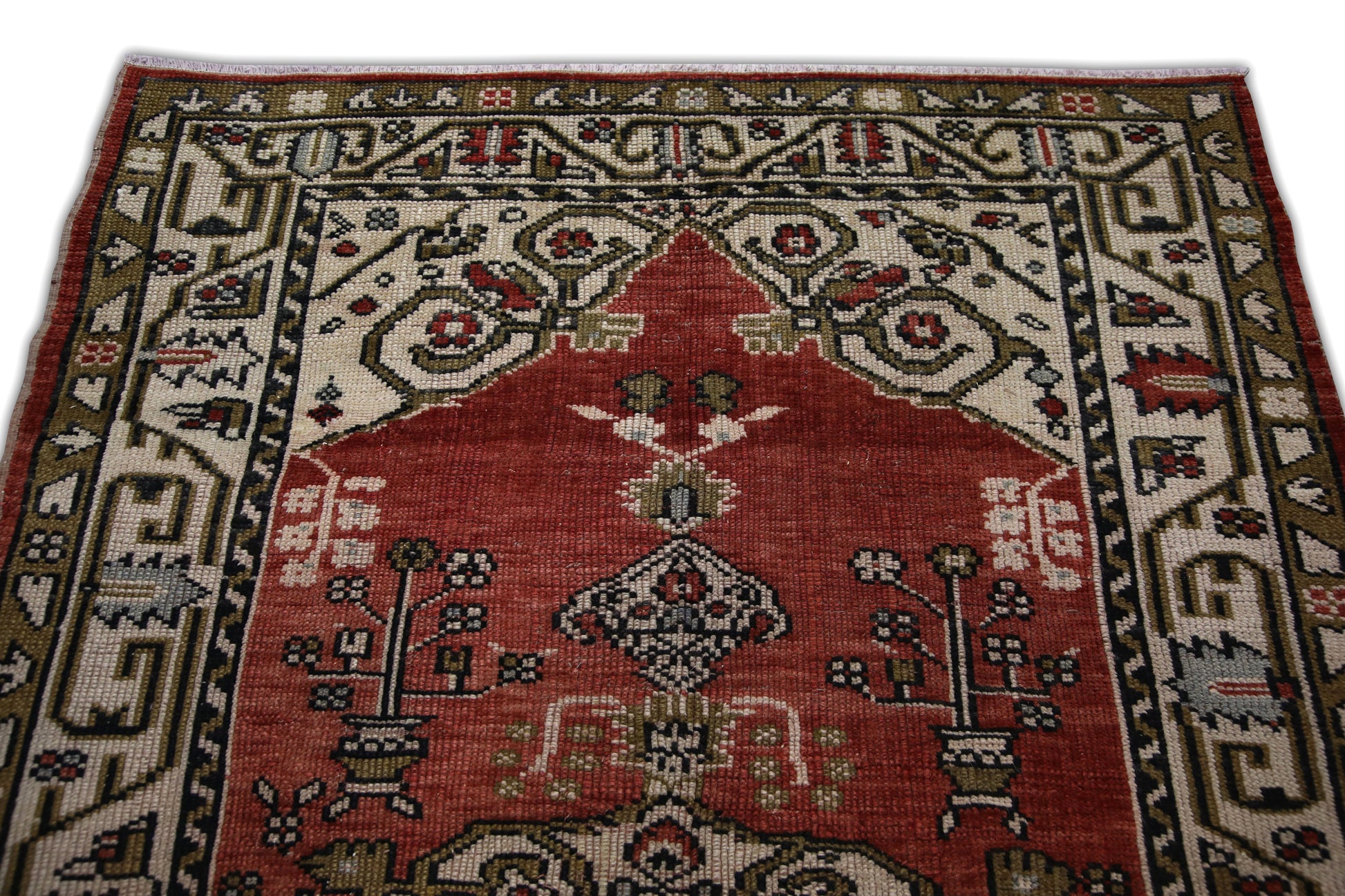 Turkish Vintage Anatolian Rug  4' x 7'8" #277