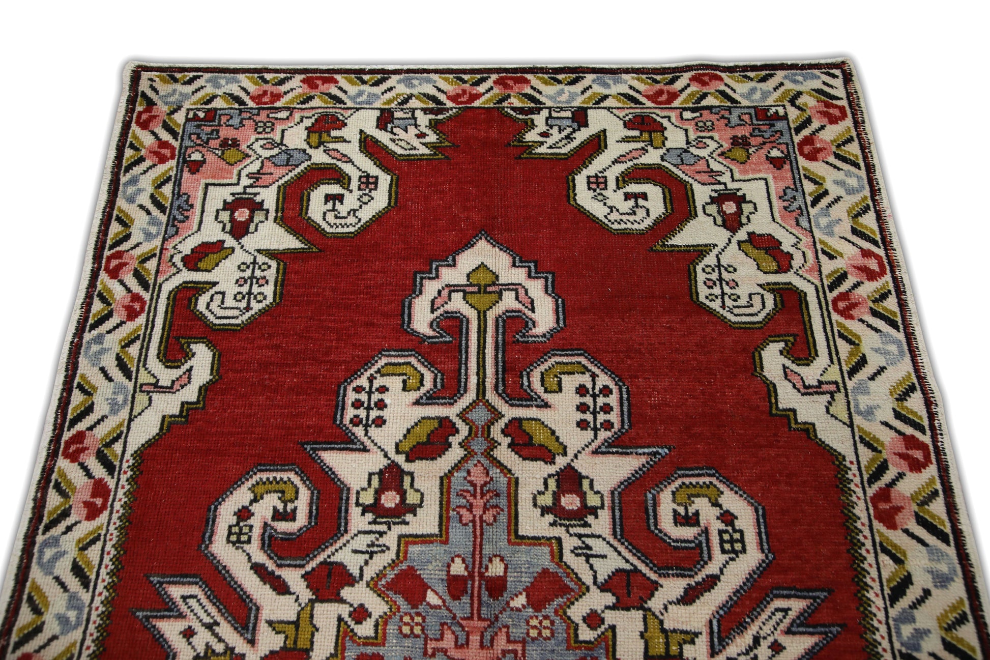 Turkish Vintage Anatolian Rug  4'6" x 7'3" #262