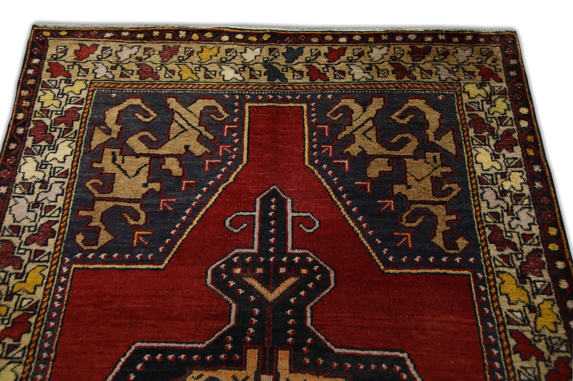 Turkish Vintage Anatolian Rug  4'3" x 8'4" #235