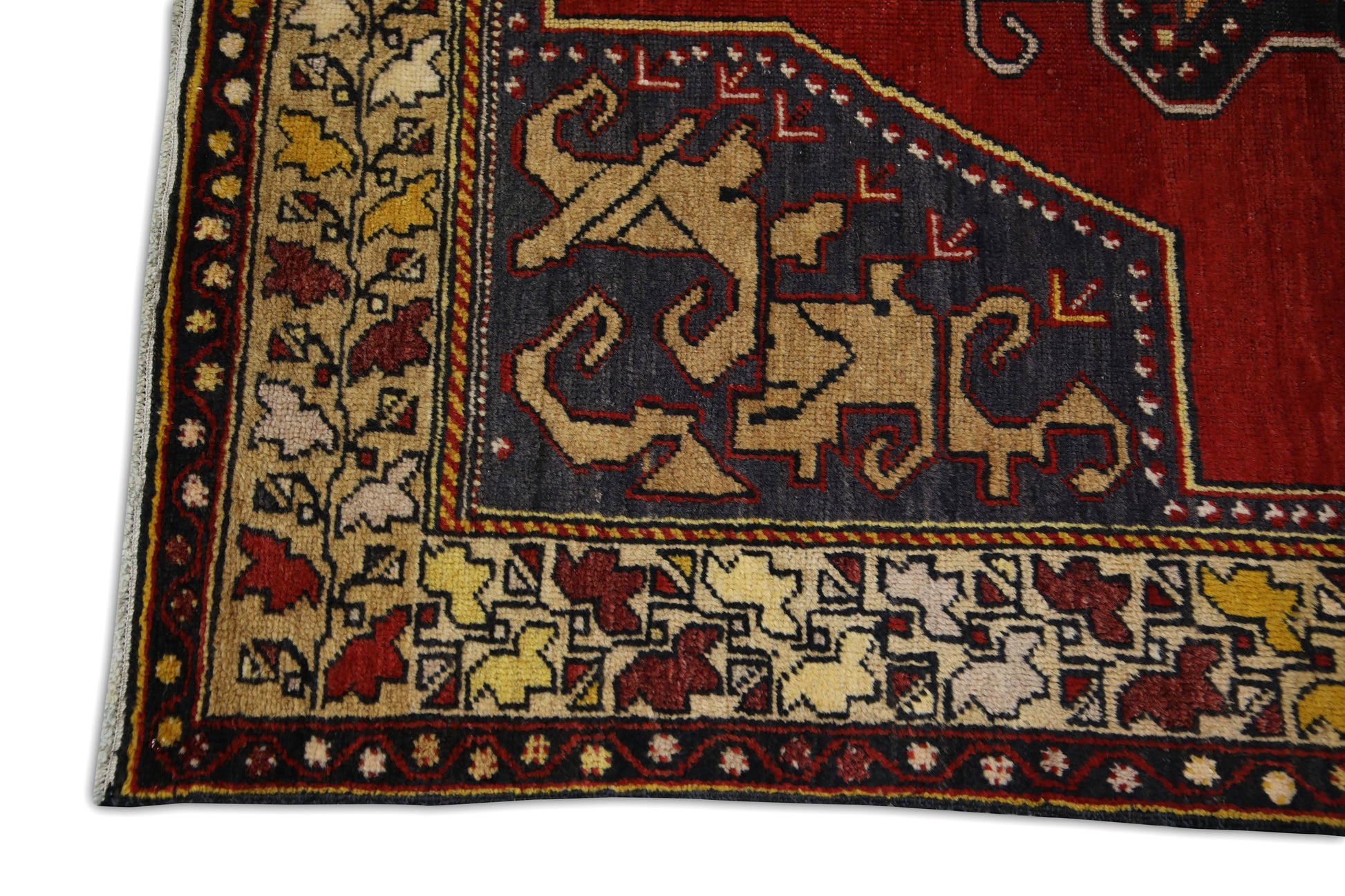 Turkish Vintage Anatolian Rug  4'3" x 8'4" #235