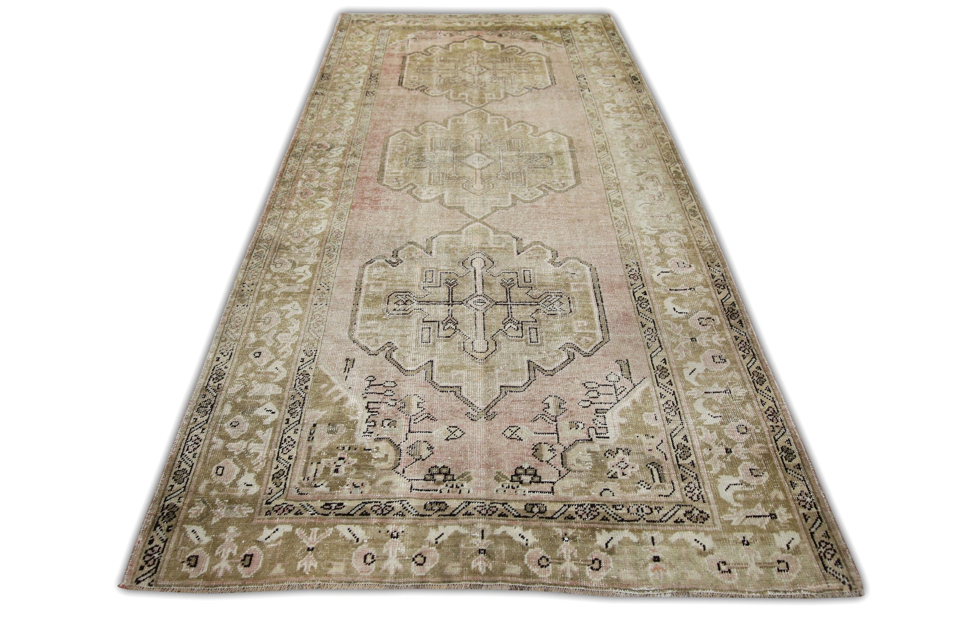 Turkish Vintage Anatolian Rug  4'10" x 10'4" #213