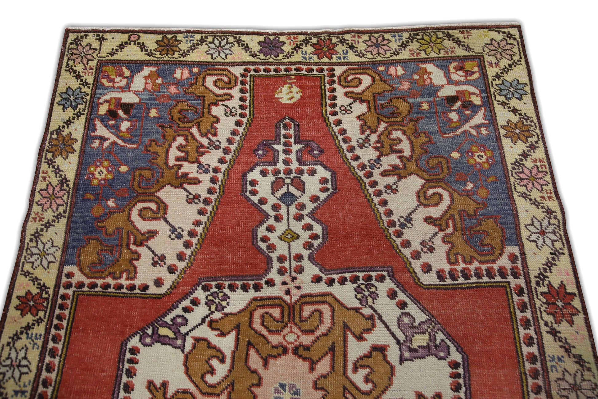 Turkish Vintage Anatolian Rug  4'3" x 8'2" #204