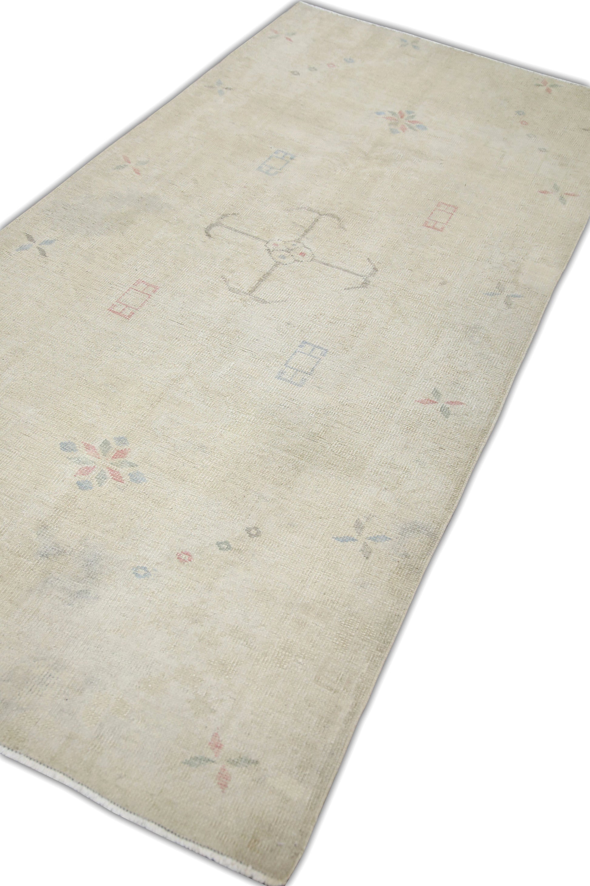 Turkish Vintage Anatolian Rug  3'11" x 8' #132