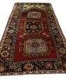 Turkish Vintage Anatolian Rug  4'4" x 8'6" #115