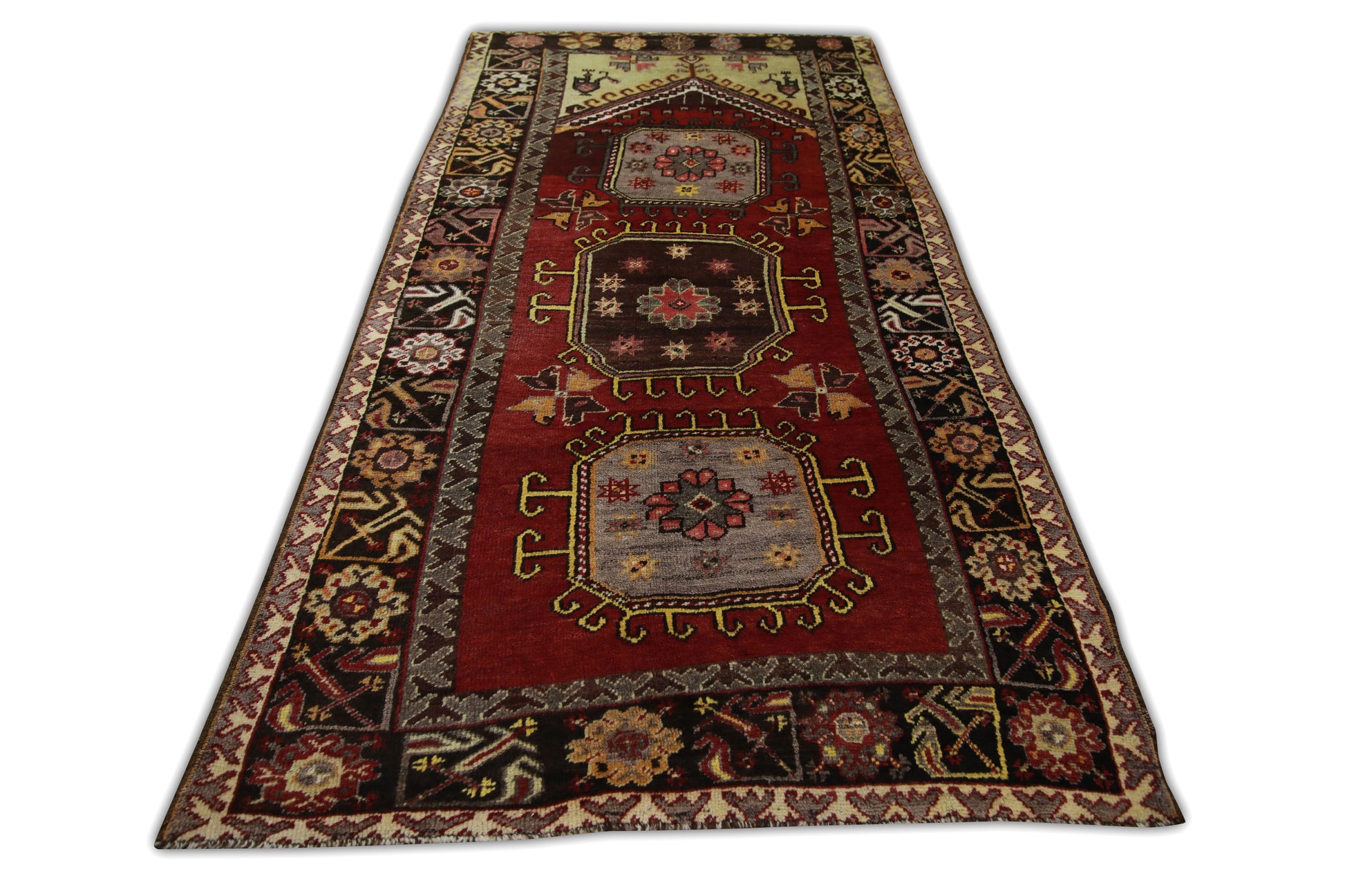 Turkish Vintage Anatolian Rug  4'4" x 8'6" #115