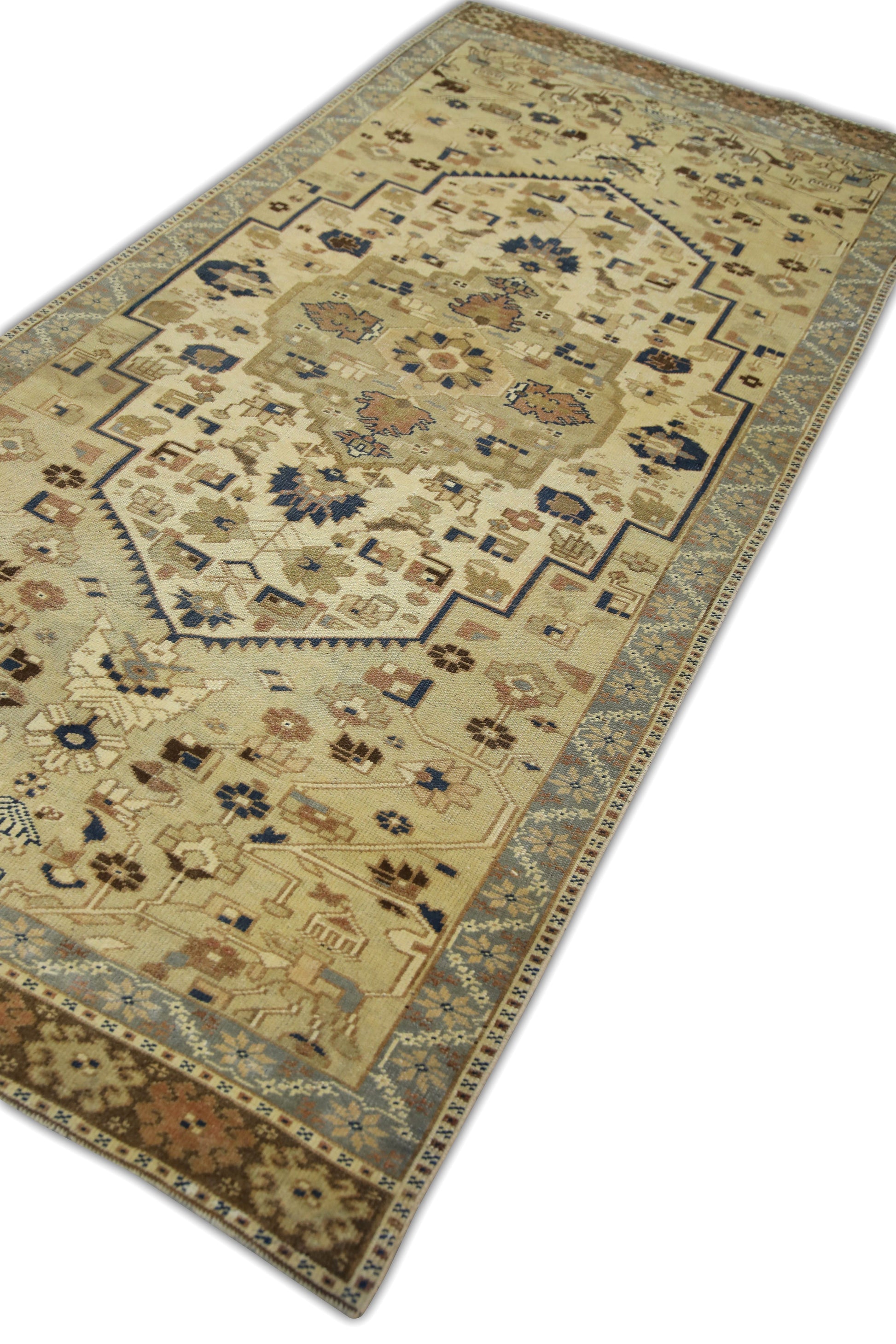 Turkish Vintage Anatolian Rug  3'10" x 8'4" #13