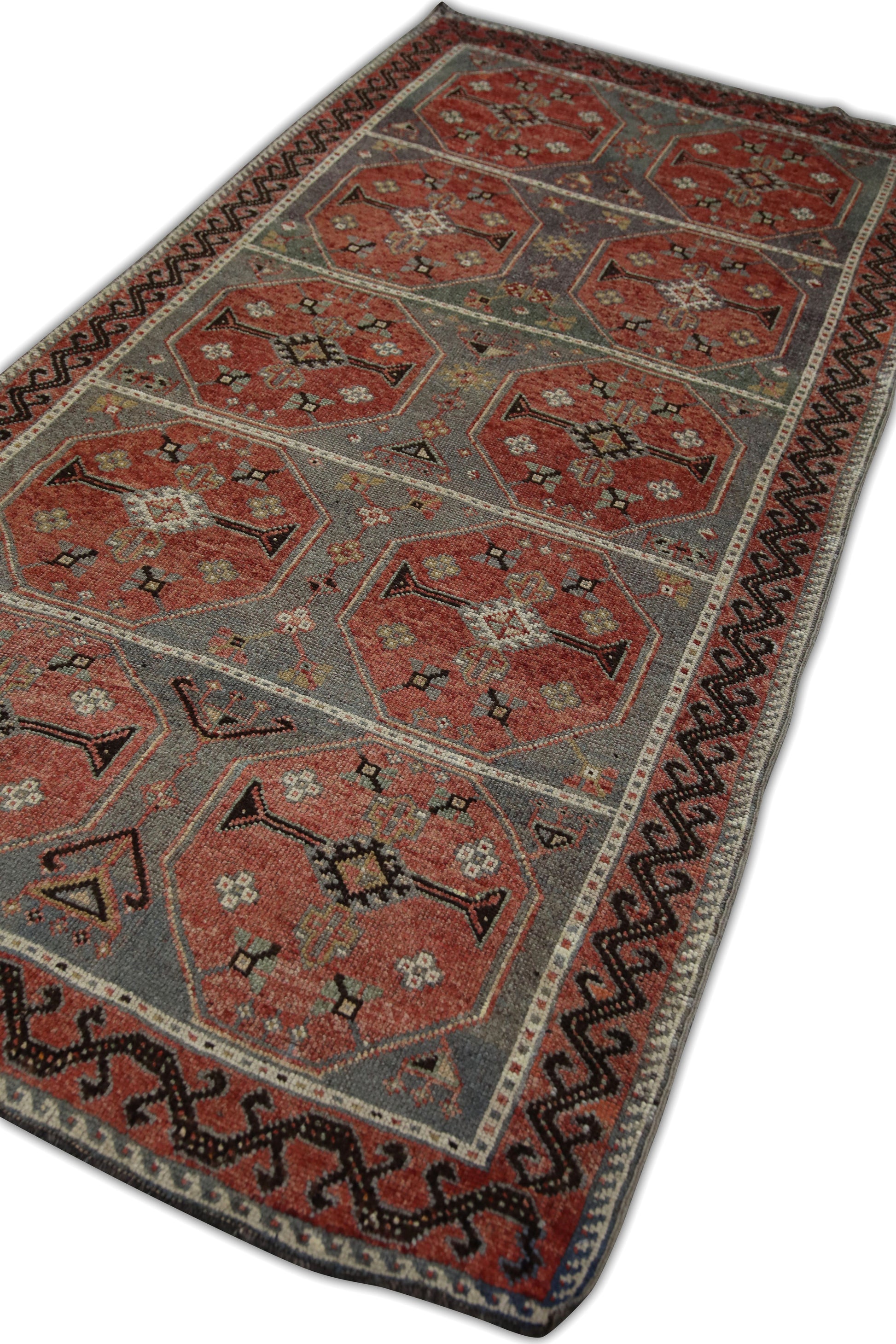 Turkish Vintage Anatolian Rug  4'1" x 8' #01