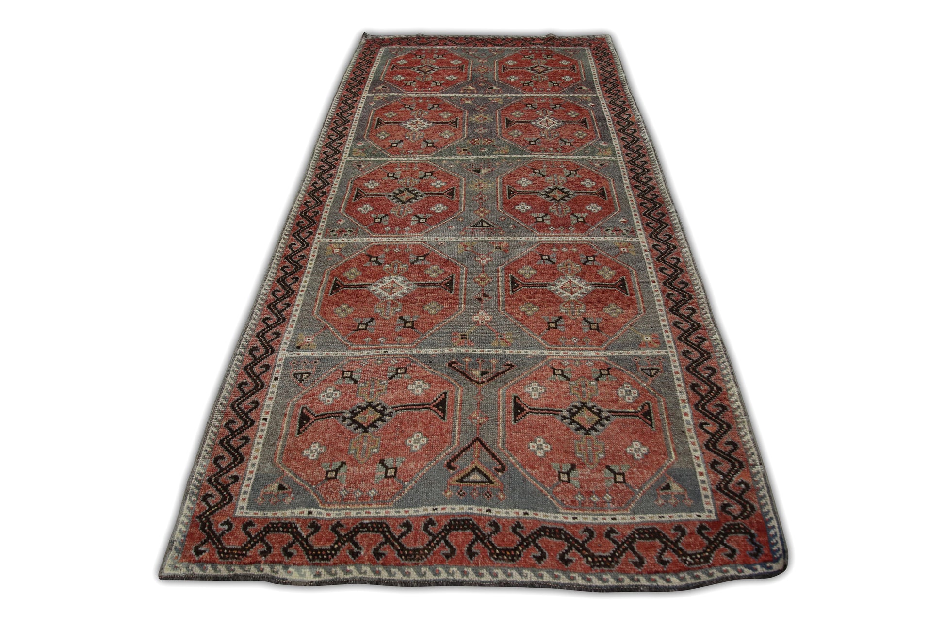 Turkish Vintage Anatolian Rug  4'1" x 8' #01