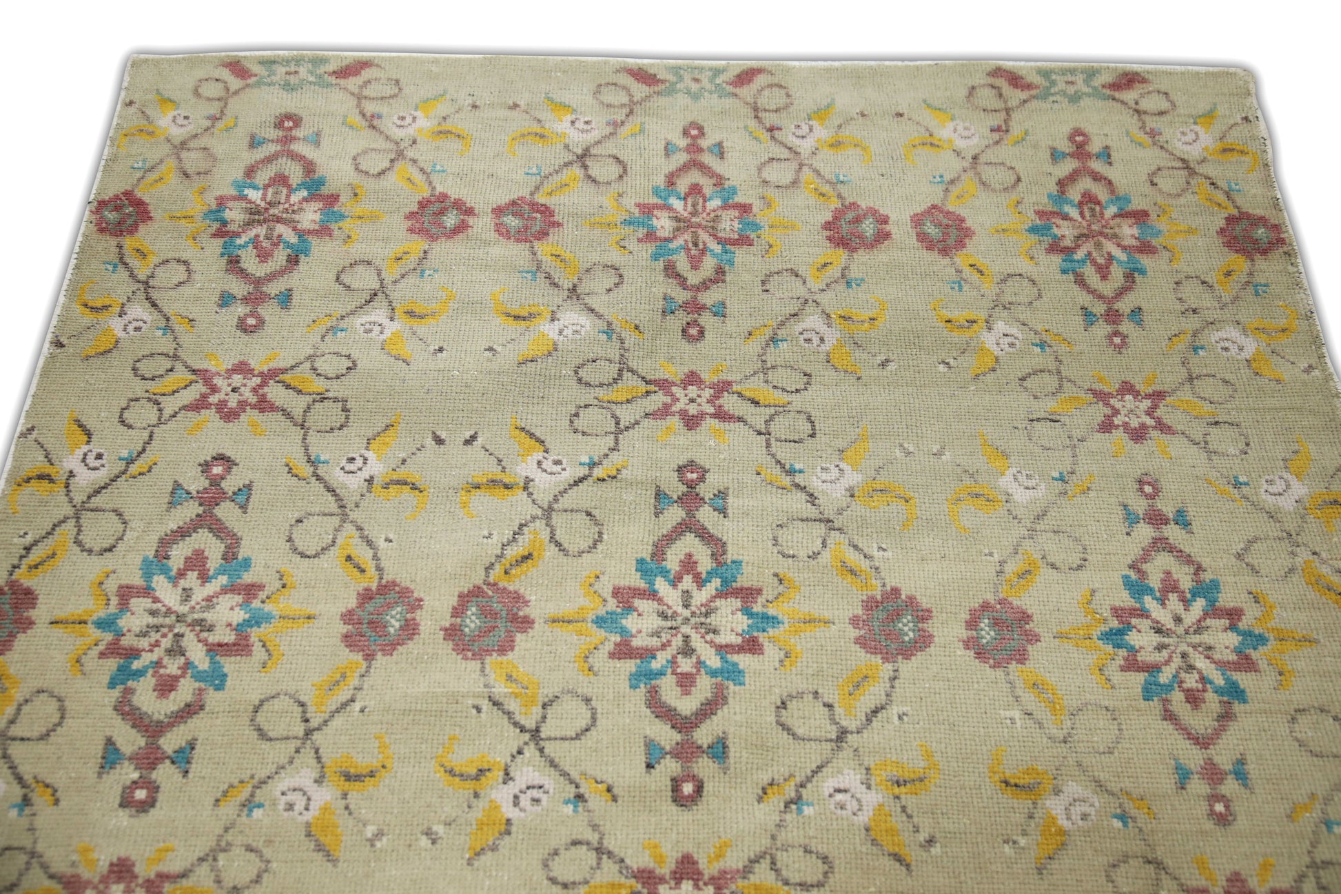 Turkish Vintage Anatolian Rug  4'2" x 8'11" #424