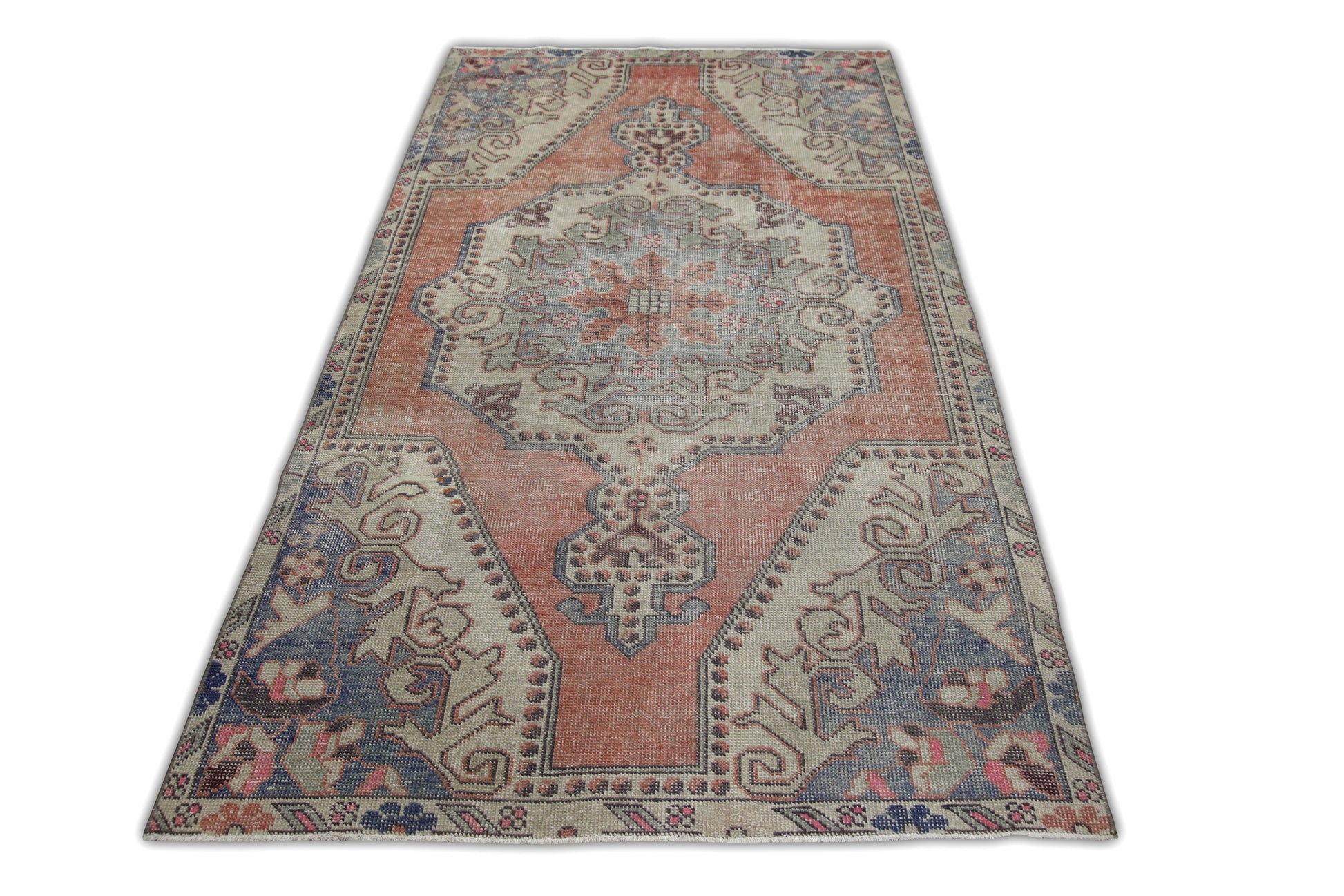 Turkish Vintage Anatolian Rug  4' x 6'11" #4