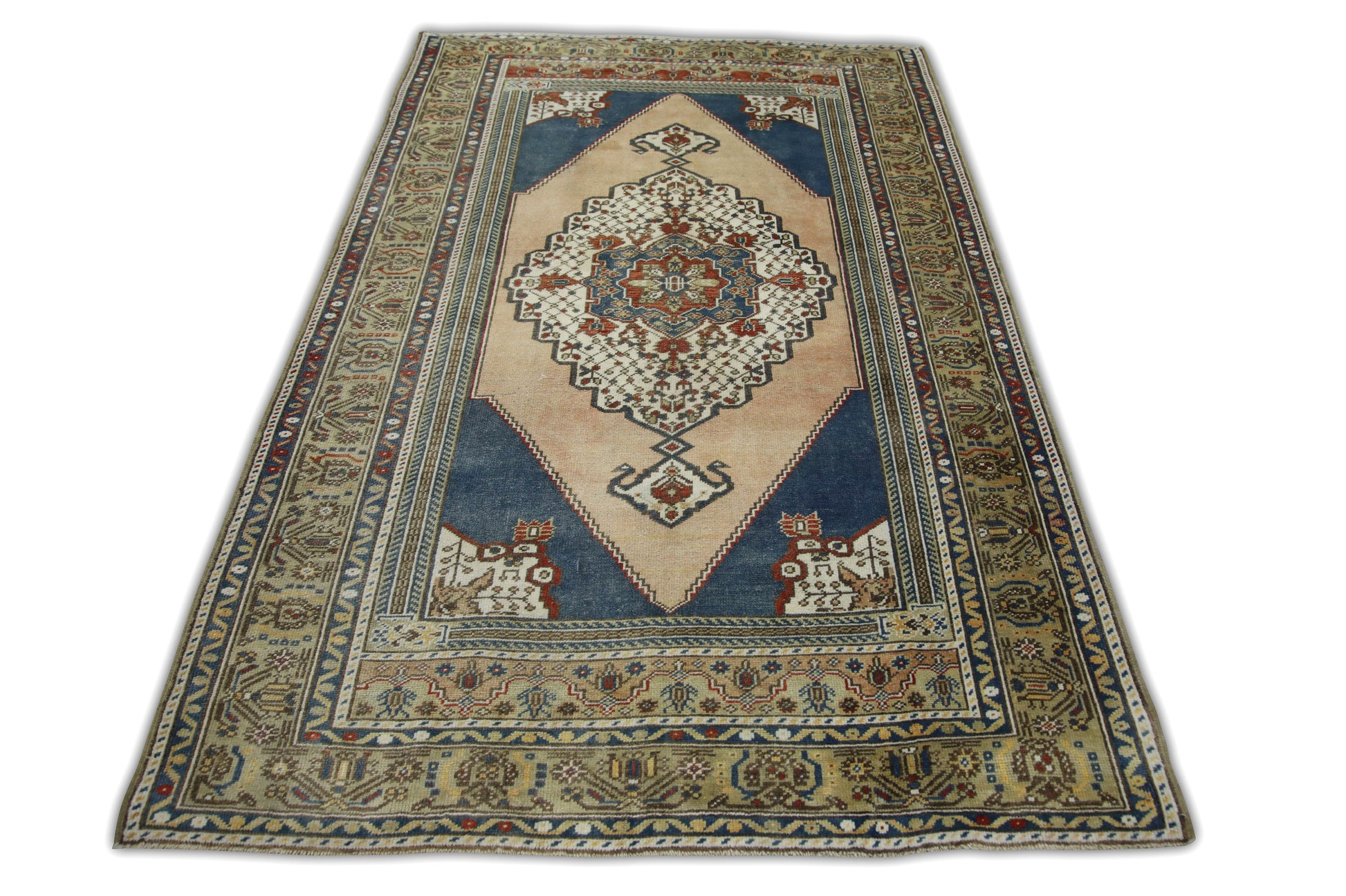 Turkish Vintage Anatolian Rug  4'7" x 7' #218